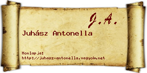 Juhász Antonella névjegykártya